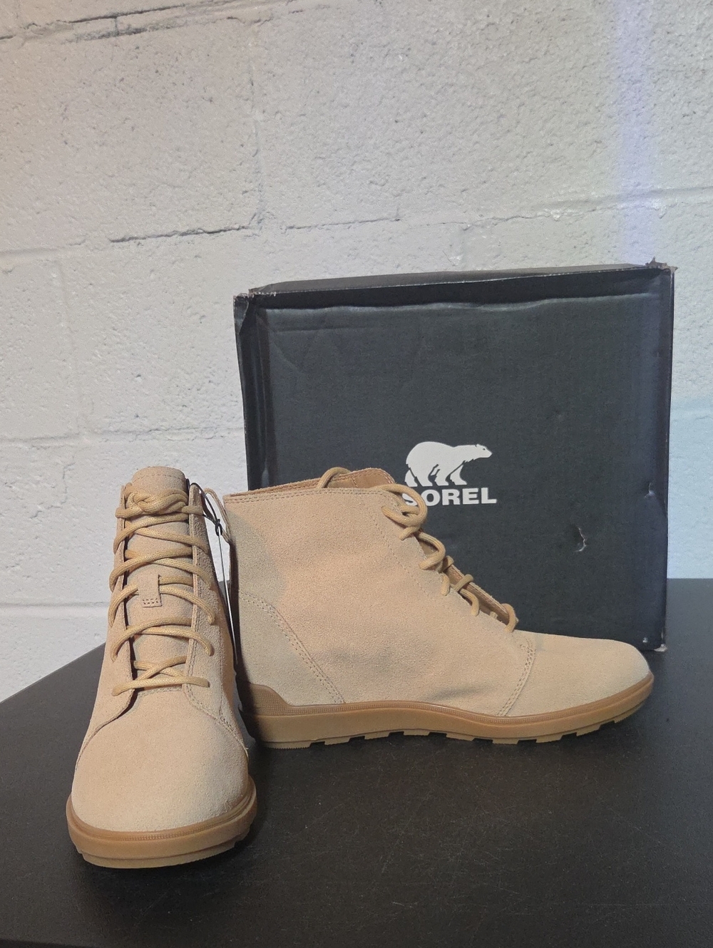Sorel Women's Evie II Lace Up Boots in Tan